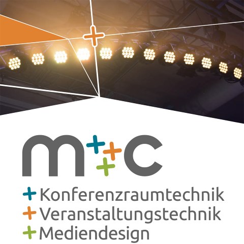 M&C Veranstaltungs- und Medientechnik, Technik · Licht · Zeltverleih Radolfzell, Logo