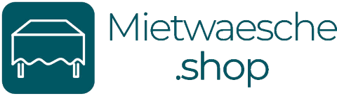 Mietwaesche.shop - Hussen, Tischdecken & mehr, Brautstrauß · Deko · Hussen Bodensee, Logo
