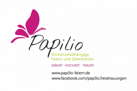 Papilio - kreative, individuelle Trauzeremonien, Trauredner Owingen, Logo