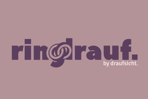 ringdrauf. | Hochzeitsfilme, Hochzeitsfotografen · Video Ulm, Logo