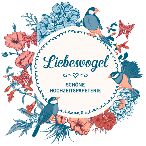Liebesvogel | Lasercut-Hochzeitskarten & Pocketfolds, Hochzeitskarten Bodensee, Logo