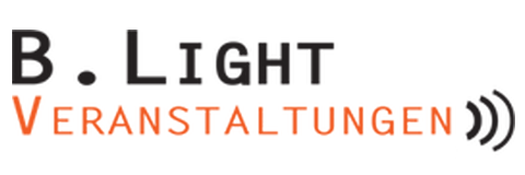 B.Light Veranstaltungen & Pyrotechnik, Technik · Licht · Zeltverleih Frickingen, Logo